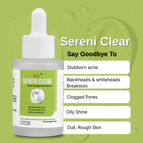 WHITEROSESHINE COMBO CLEAR ACNE CONTROL FACE SERUM & SUNVEIL SPF 50