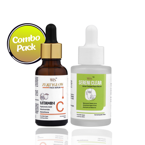 WHITEROSESHINE COMBO ZESTYGLOW VITAMIN C & CLEAR ACNE CONTROL FACE
